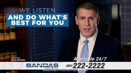 You Never Pay Unless We Win Your Case with Bandas Law Firm