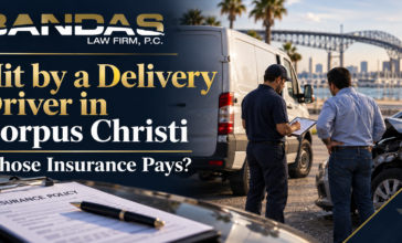  Delivery Hit Driver in Corpus Christi: Whose Insurance Pays?